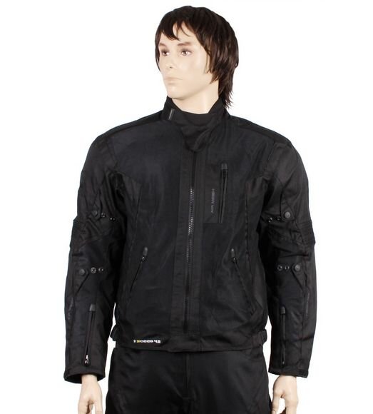 Sceed Jacke, Mesh mit Protektoren, Gr. XL, schwarz, Textil, zert. Schulter und Ellbogen Protektoren, Crash Foam im Rücken, 3 Außentaschen, 2 Innentaschen, Sommerjacke