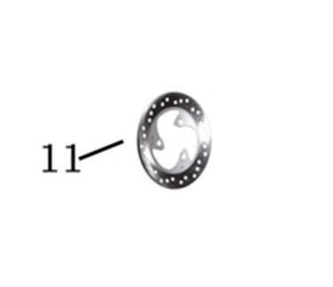 F10 B0511/ Vordere originale Bremsscheibe 190mm für Tinbot F10 E-Roller