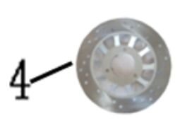 f10 B124/ Hintere originale Bremsscheibe für Tinbot F10