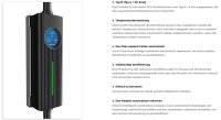 BE-PCD050/ Mobiles 32A 3-Phasen AC E-Auto Ladegerät mit 6-fach Adapter Steckersortiment, Typ2 Ladestecker, IP66,Touch- Display, Ladestrom 6A-32A, RCD TypA+ 6mA, Timer, im Koffer