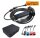 BE-PCD050/ Mobiles 32A 3-Phasen AC E-Auto Ladegerät mit 6-fach Adapter Steckersortiment, Typ2 Ladestecker, IP66,Touch- Display, Ladestrom 6A-32A, RCD TypA+ 6mA, Timer, im Koffer
