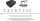 BE-PCD050/ Mobiles 32A 3-Phasen AC E-Auto Ladegerät mit 6-fach Adapter Steckersortiment, Typ2 Ladestecker, IP66,Touch- Display, Ladestrom 6A-32A, RCD TypA+ 6mA, Timer, im Koffer