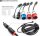 BE-PCD050/ Mobiles 32A 3-Phasen AC E-Auto Ladegerät mit 6-fach Adapter Steckersortiment, Typ2 Ladestecker, IP66,Touch- Display, Ladestrom 6A-32A, RCD TypA+ 6mA, Timer, im Koffer