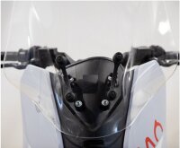 4343+A853/ Silence S01 Windschild hoch, Farbe transparent, inkl. Montageset für S01/MO, H=710mm x B=400mm, 3mm
