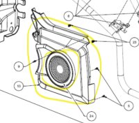 22042-101000/ Silence S01/ Seat Mo Kreis Aufkleber...