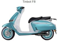 TB-F8 E-Roller (125er), 80km/h, Akku 7,92kWh (72V/110Ah), Leistung max. 6,8KW, Reichweite max 200km/  150km bei 80km/h, CBS Bremse, 160kg Zuladung, ohne Überführungskosten